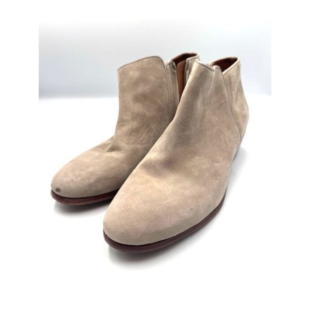 GUC Petty Suede Ankle Sam Edelman Boots Womens Size 9M in Putty/Grey - Picture 2 of 10